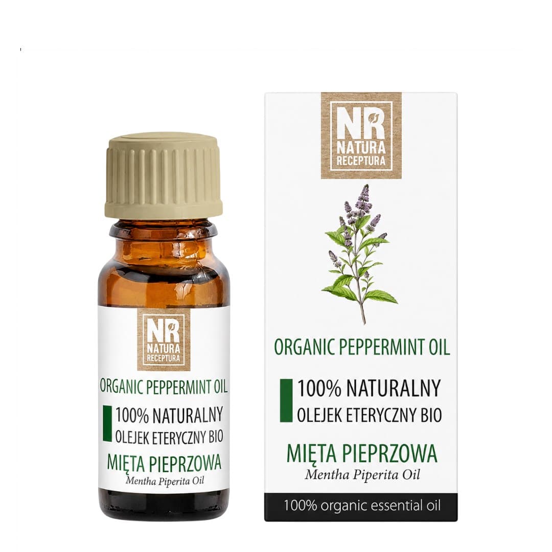 Natura Receptura - Organic Natural Peppermint Essential Oil 10ml – Natura Receptura förpackning