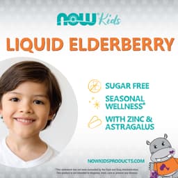 Now Foods - Elderberry Liquid For Kids - 237ml