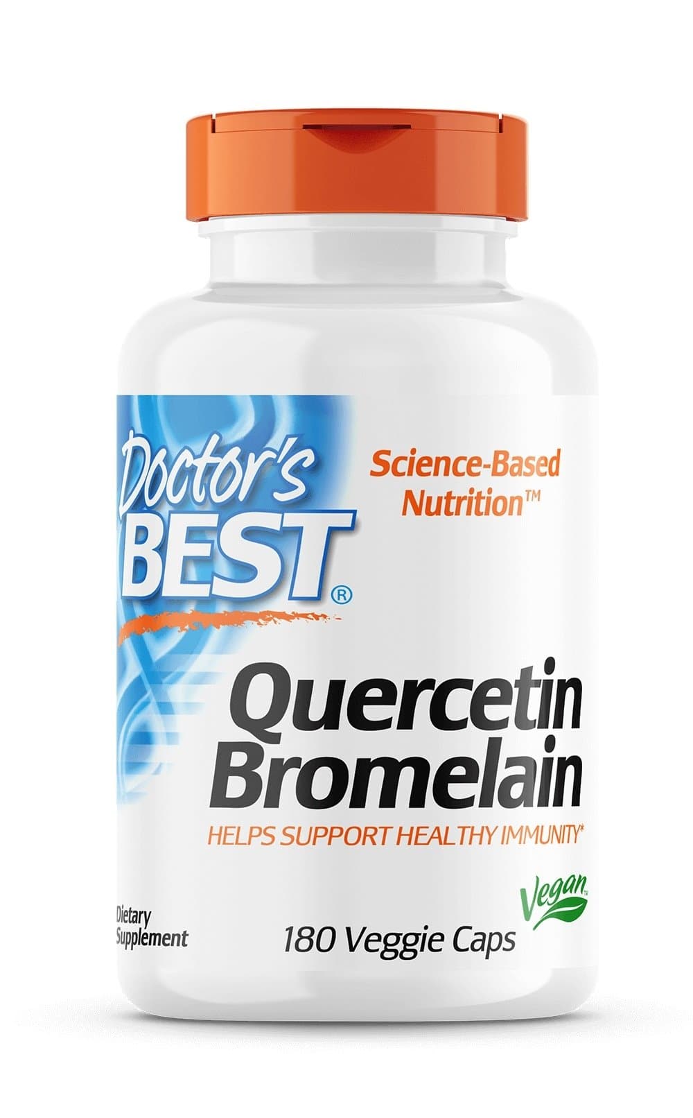 Doctor's Best - Quercetin Bromelain - 180 Vcaps – Doctor's Best förpackning
