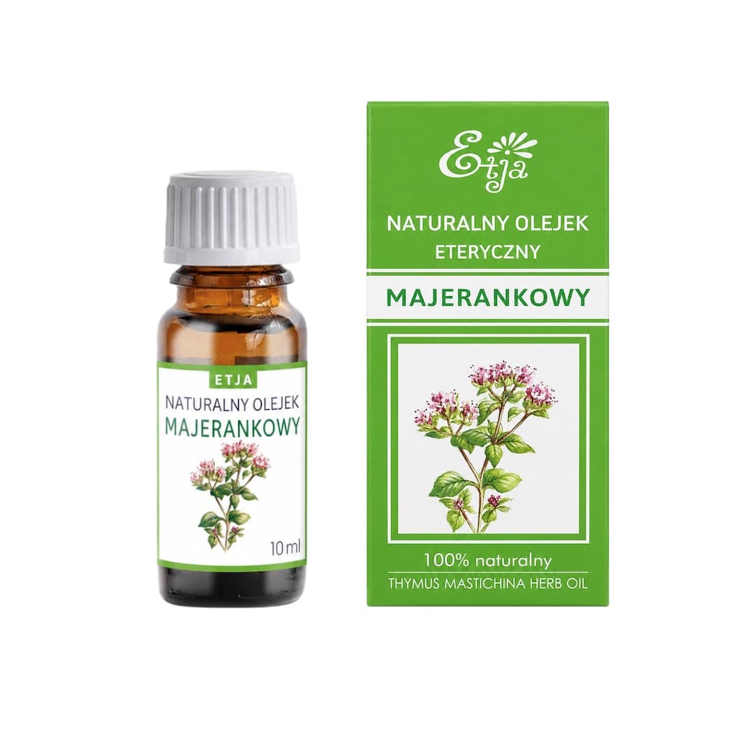 Etja - Natural Essential Oil - Marjoram 10ml – Etja förpackning