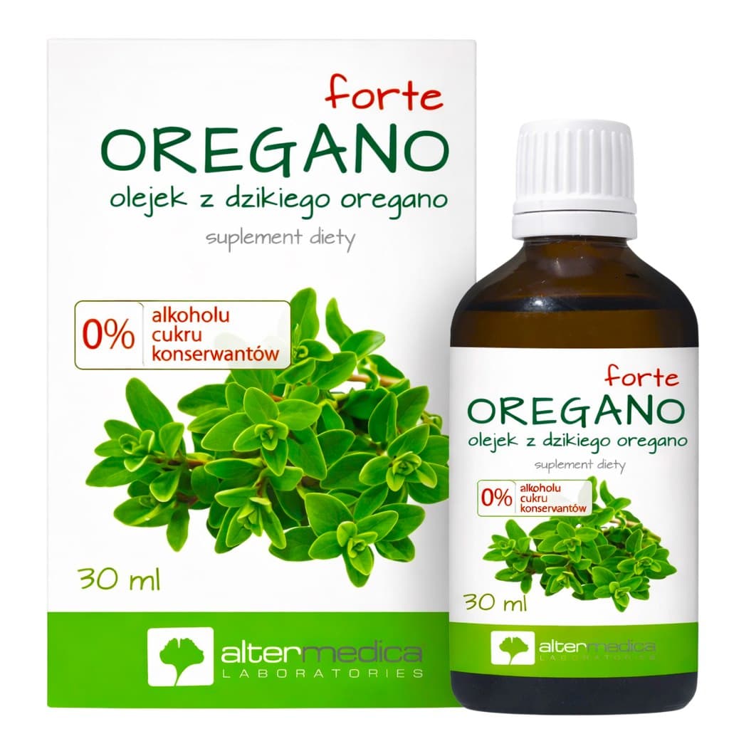 Alter Medica - Oregano Oil Forte - 30ml – Alter Medica förpackning