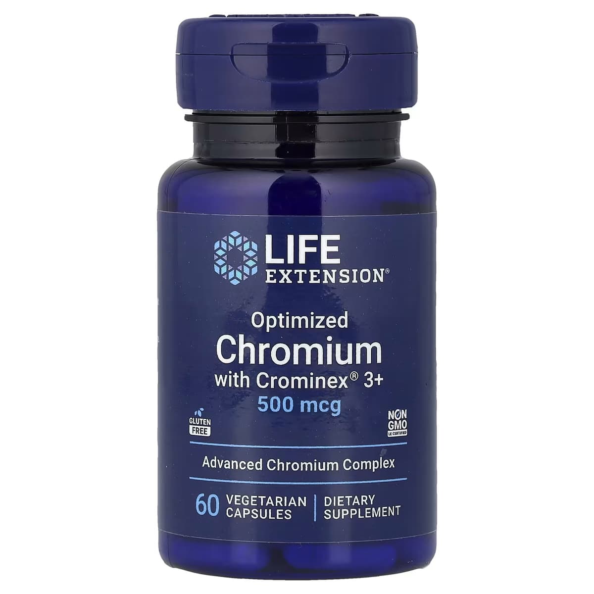 Life Extension - Optimeret krom med Crominex 3+ - 60 vegetabilske kapsler