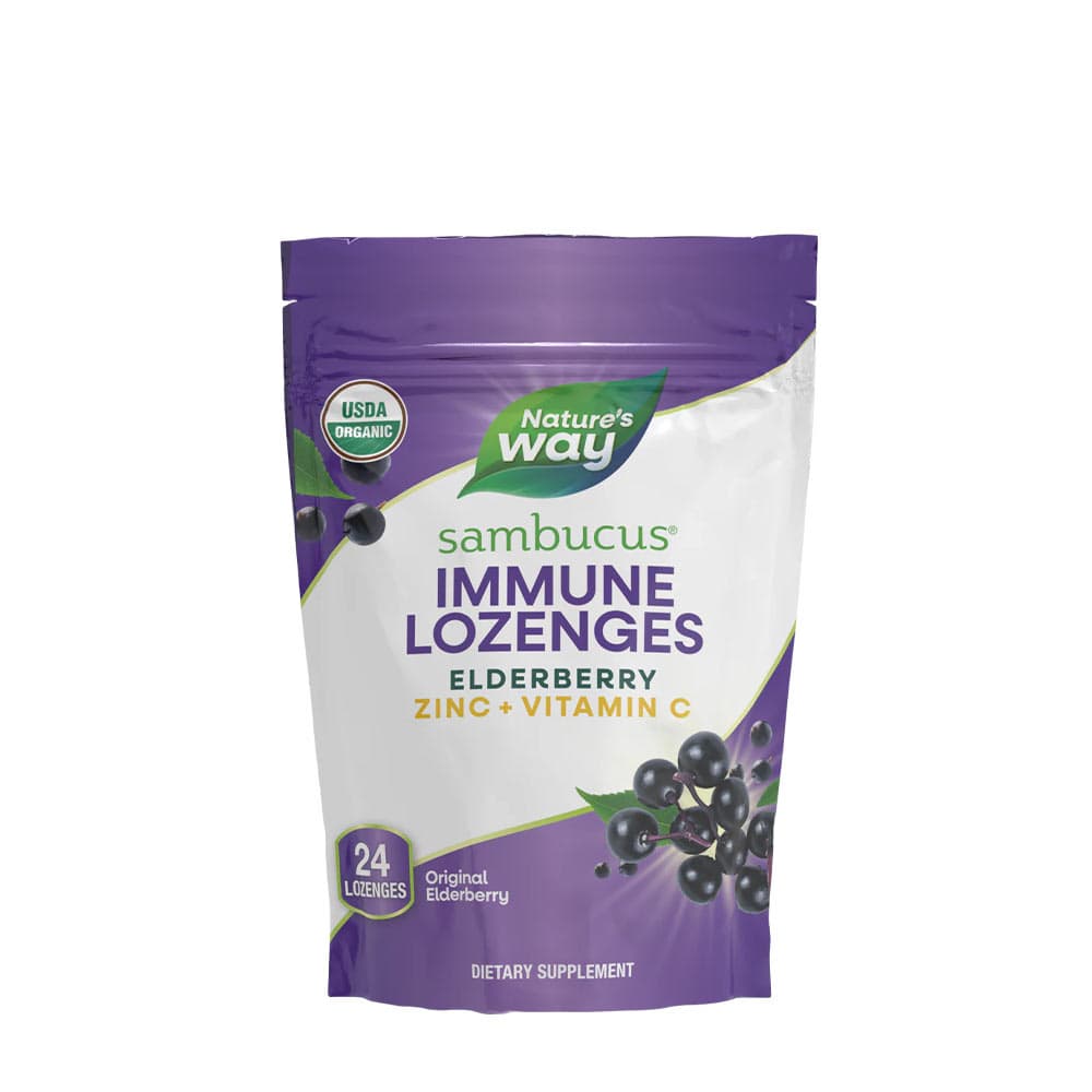 Nature'S Way - Sambucus Immune Organic Lozenges - 24 Loz – Nature's Way förpackning