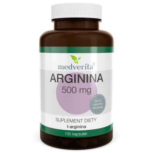 Medverita - Arginine - 100 Caps – Medverita förpackning