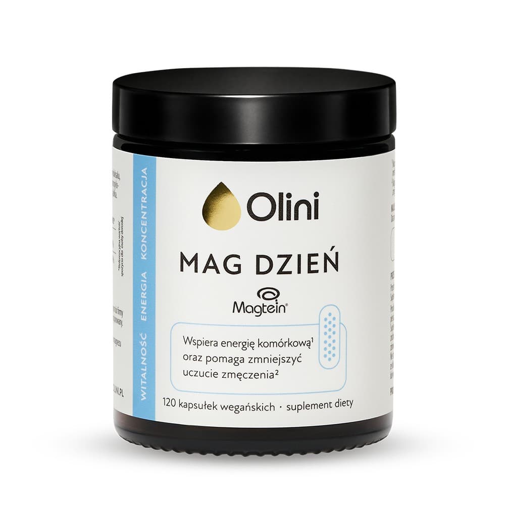 Olini - Magnesium Day Vegan Capsules 120 - 120 caps – olini förpackning