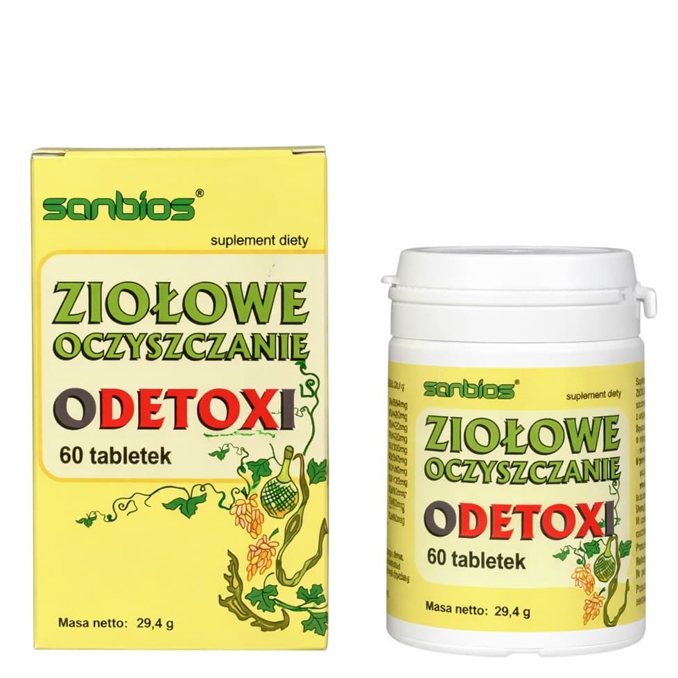 Sanbios - Herbal Cleanse Odetoxi - 60 Tabletek (60 Tabs)