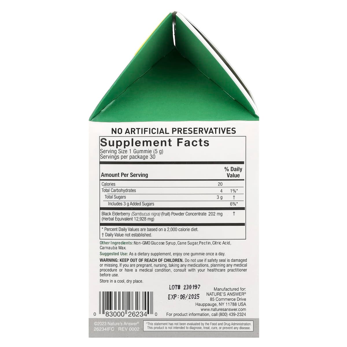 Nature's Answer - Sambucus Mega Gummies 7X Strength