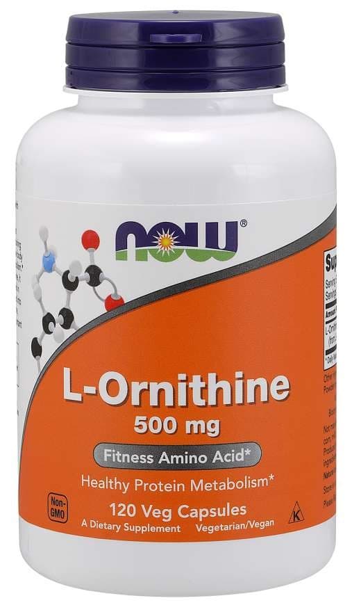 NOW Foods - L-Ornithine - Amino Acid – NOW Foods förpackning