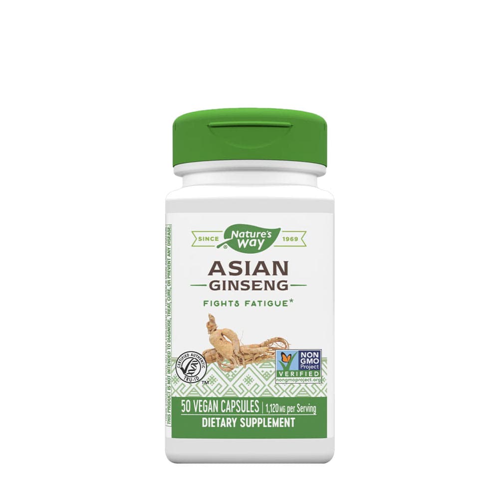 Nature'S Way - Asian Ginseng - 50 Caps – Nature's Way förpackning