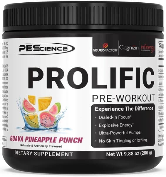 Pescience - Prolific Pre-Workout – PEScience förpackning
