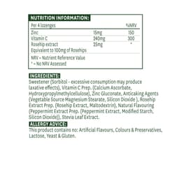 Natures Aid - Zinc + C Lozenges (Peppermint - 30 Tabs)