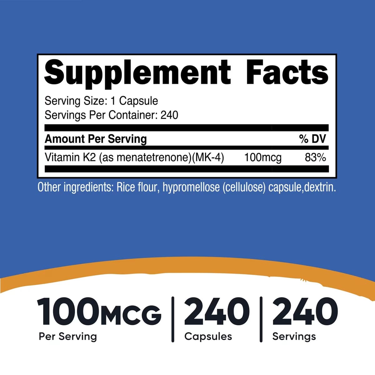 Nutricost - Vitamin K2 - 240 Caps