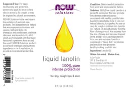 NOW Foods - Liquid Lanolin - 118ml