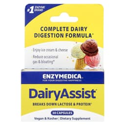 Enzymedica - Dairyassist - Complete Dairy Digestion Formula - 30 Caps