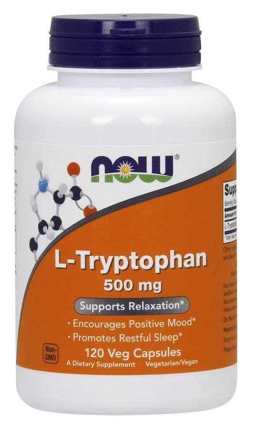 NOW Foods - L Tryptophan – NOW Foods förpackning