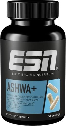 ESN (Elite Sports Nutrition) - Ashwa+ – ESN (Elite Sports Nutrition) pakkaus