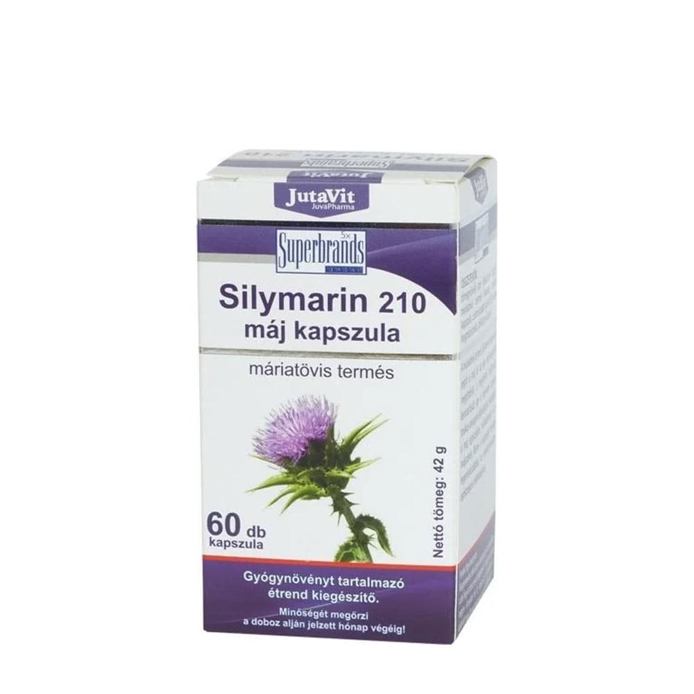 Jutavit - Silymarin 210 Liver Caps - 60 Caps – Jutavit förpackning