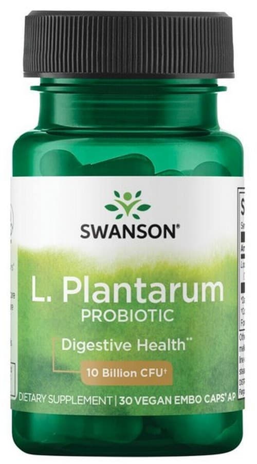 Swanson - L. Plantarum Probiotic - 30 Vegan Caps – Swanson förpackning