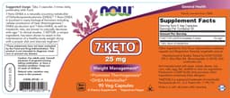 NOW Foods - 7-KETO 25mg - 90 Caps