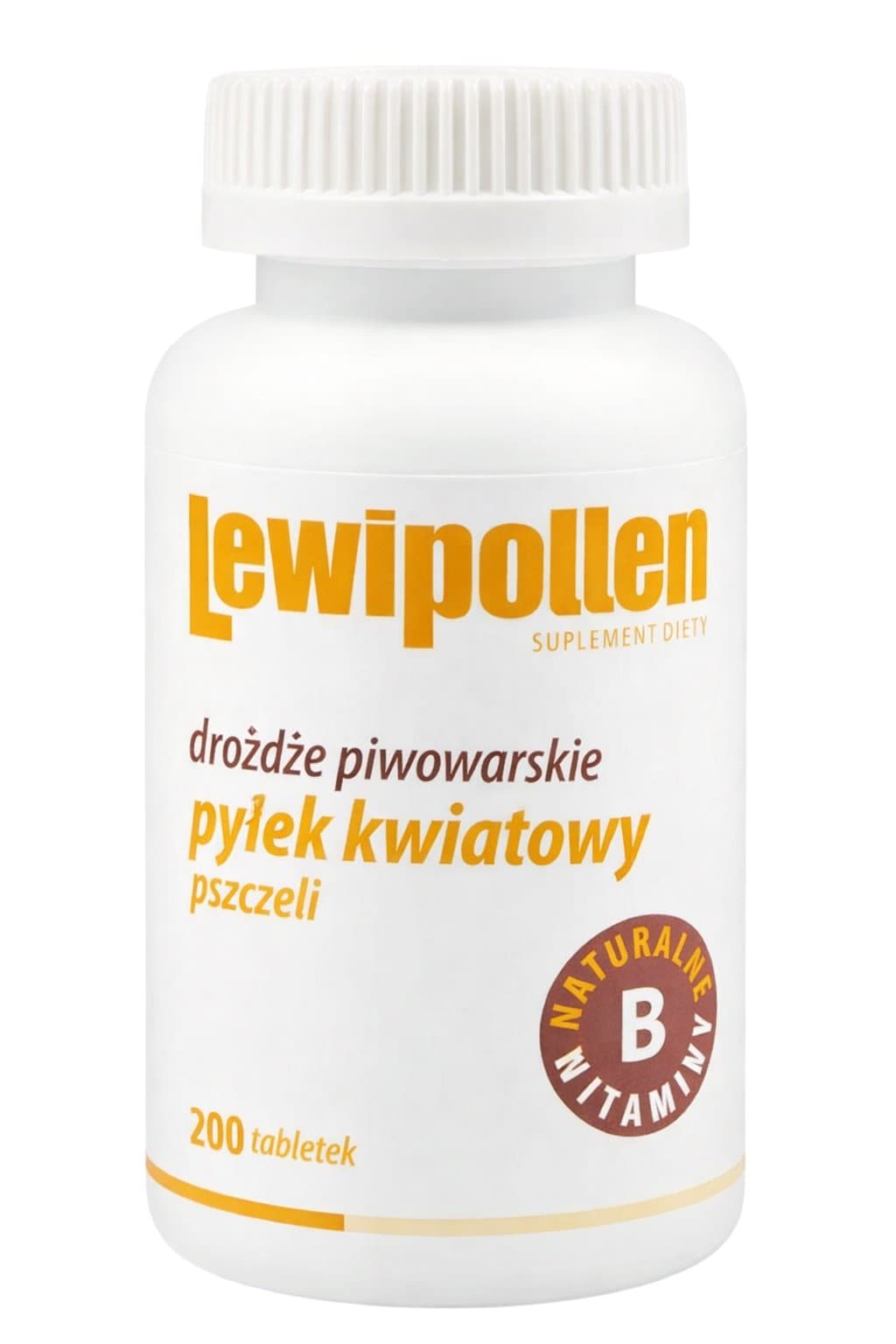 Lewipollen - Brewer'S Yeast Flower Pollen - 200 Tabletek (200 Tabs)