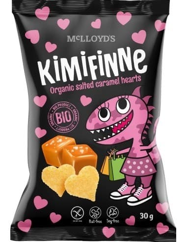 McLLOYDS - KIMIFINE Organic Salted Caramel Hearts - 30g