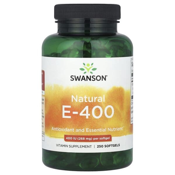 Swanson - Natural E-400 - 250 Softgels – Swanson förpackning