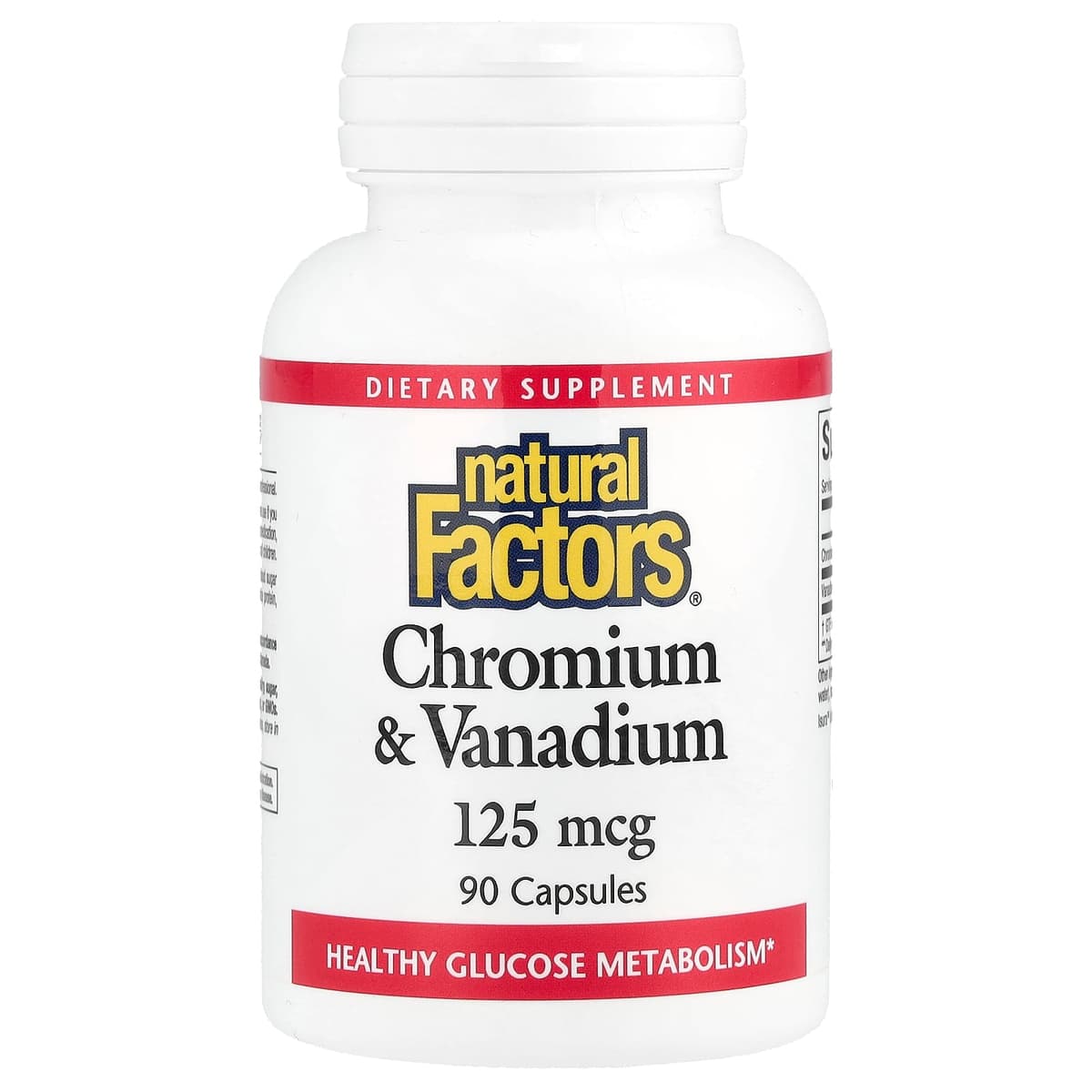 Natural Factors - Chromium & Vanadium - 90 Caps