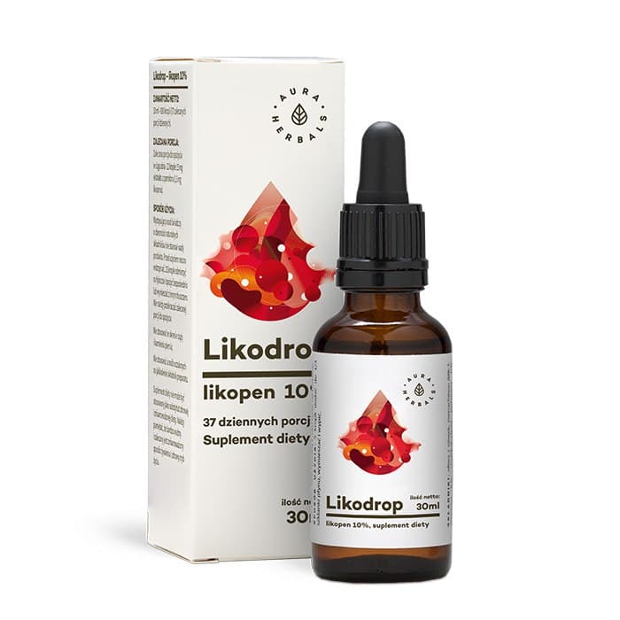 Aura Herbals - Likodrop Lycopene - 30ml – Aura Herbals förpackning