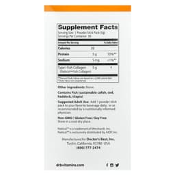 Doctor'S Best - Fish Collagen With Naticol - 150g (5.3oz) / 30 Stick Packs