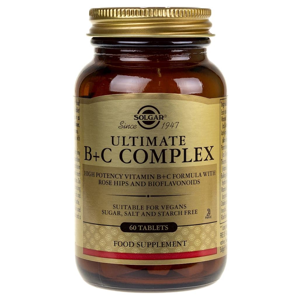 Solgar - Ultimate B+C Complex - 60 Tablets – Solgar förpackning