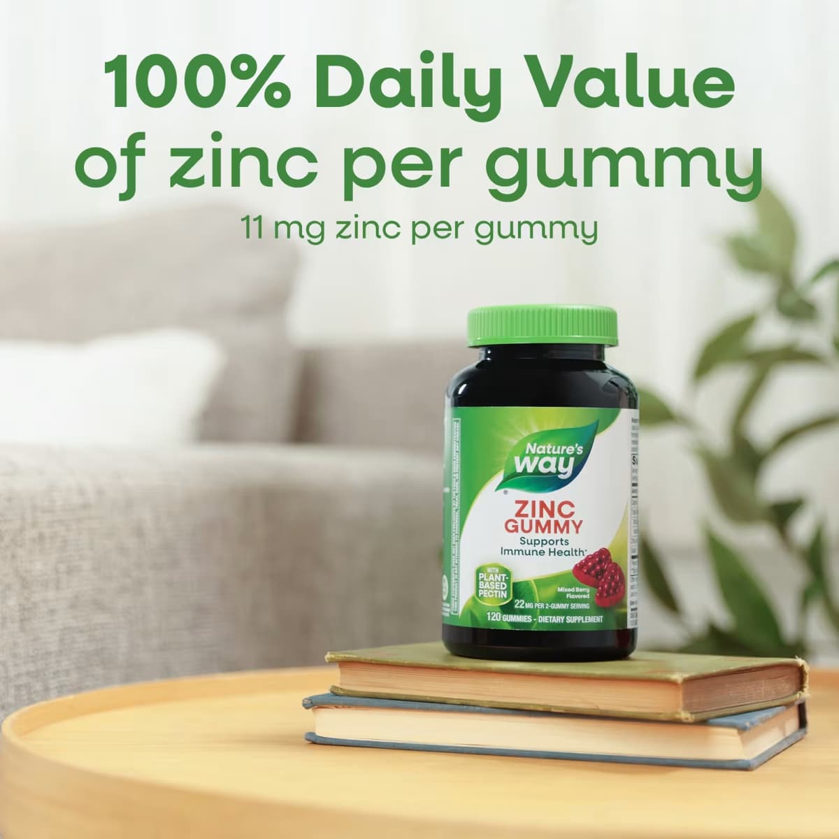Nature'S Way - Zinc Gummies (Mixed Berry - 120 Gummies