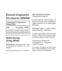 Vitaking - Vitamin D-2000 - 90 Sgels