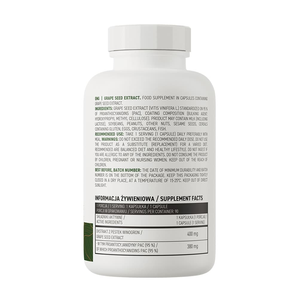 OstroVit - Viinirypäleensiemenuutetta - 90 Kaps