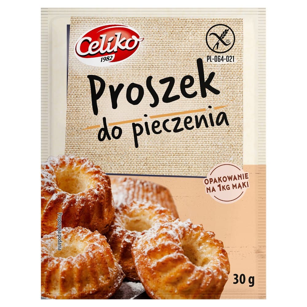 Celiko - Gluten-Free Baking Powder 30g – Celiko förpackning