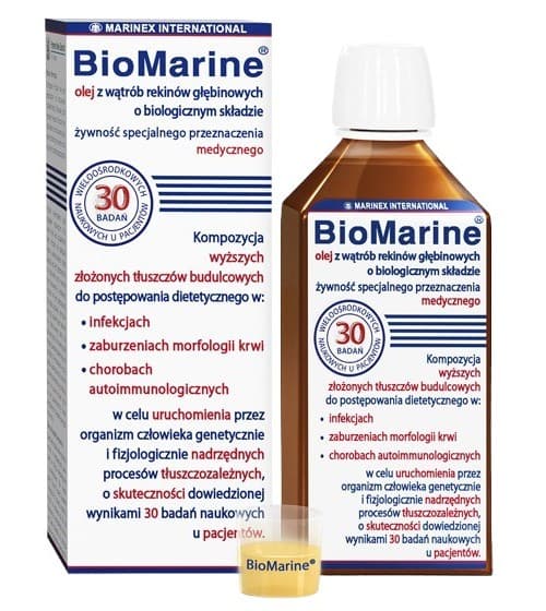 Marinex International - Biomarine Deep Sea Shark Liver Oil - 100ml – Marinex International förpackning