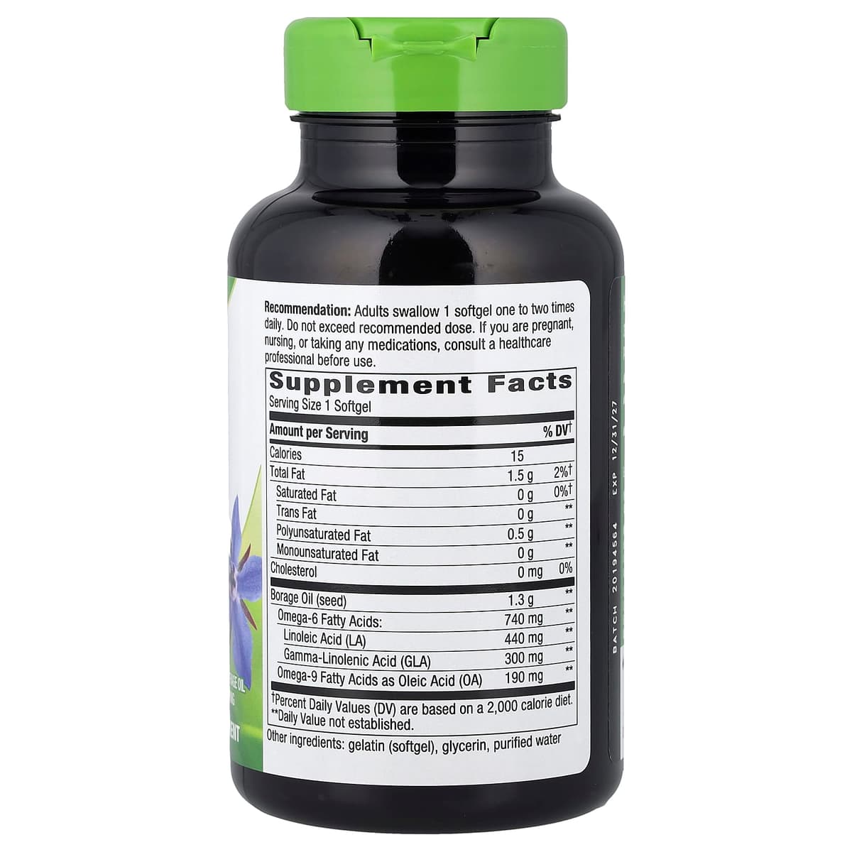 Nature'S Way - Borage Oil - 60 Sgels