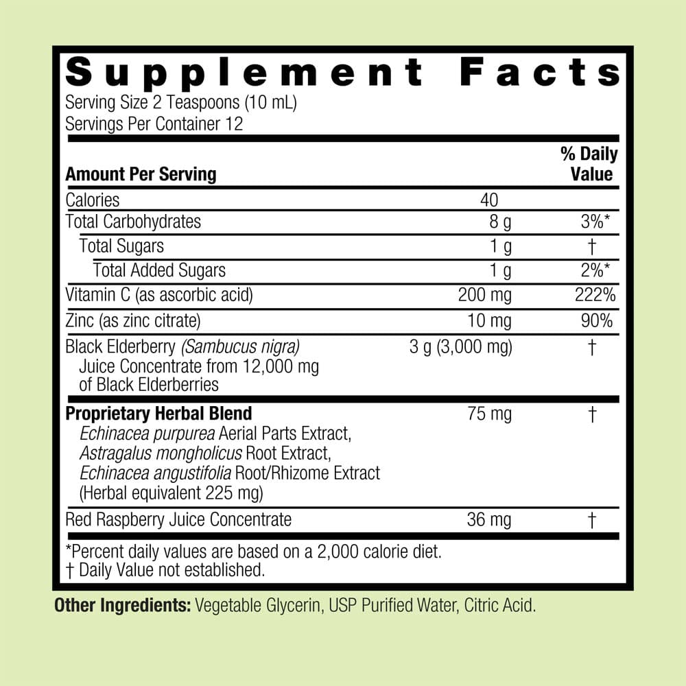 Nature's Answer - Sambucus Immune Support - 120ml