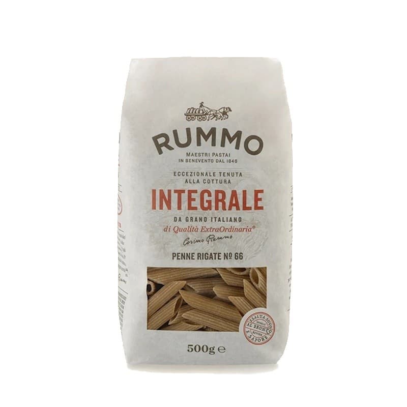 Rummo - Penne Rigate Integrale - 500g – Rummo förpackning