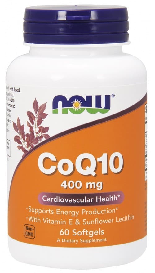 NOW Foods - CoQ10 With Lecithin & Vitamin E – NOW Foods förpackning