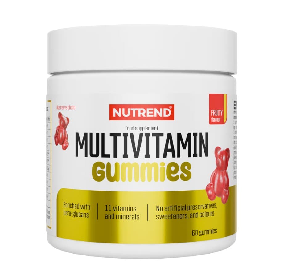 Nutrend - Multivitamin Gummies, Fruity - 60 Gummies – Nutrend förpackning