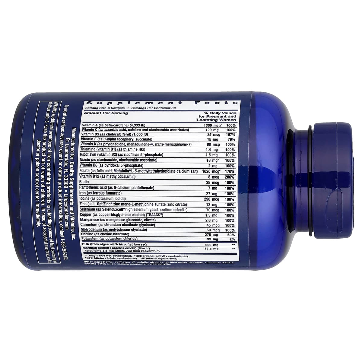 Life Extension - Prenatal Advantage - 120 Softgels