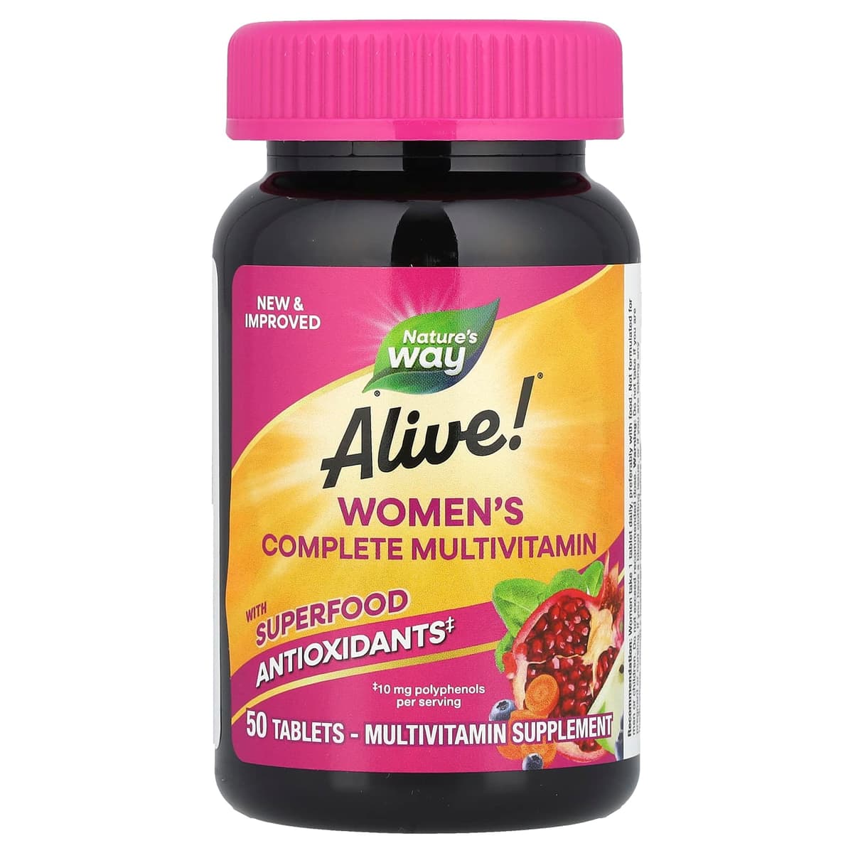 Alive! Women's Complete Multivitamin - 50 Tablets (KORT DATUM 2026-09-30)