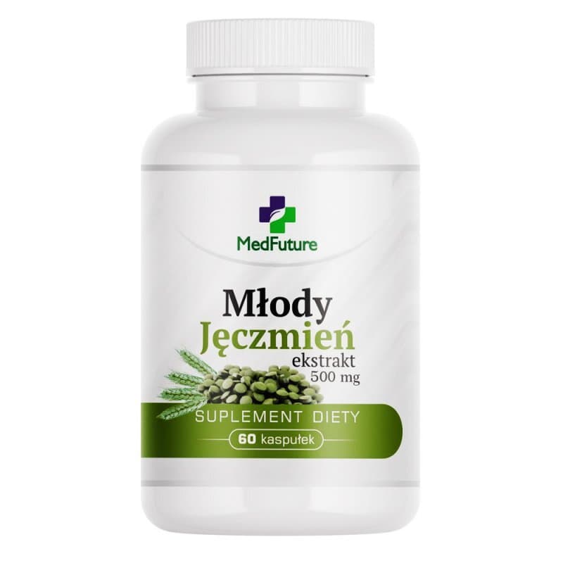 MedFuture - Young Barley Extract - 60 Caps – MedFuture förpackning