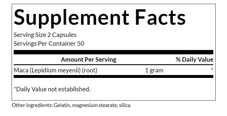 Swanson - Maca - 100 Kapsler