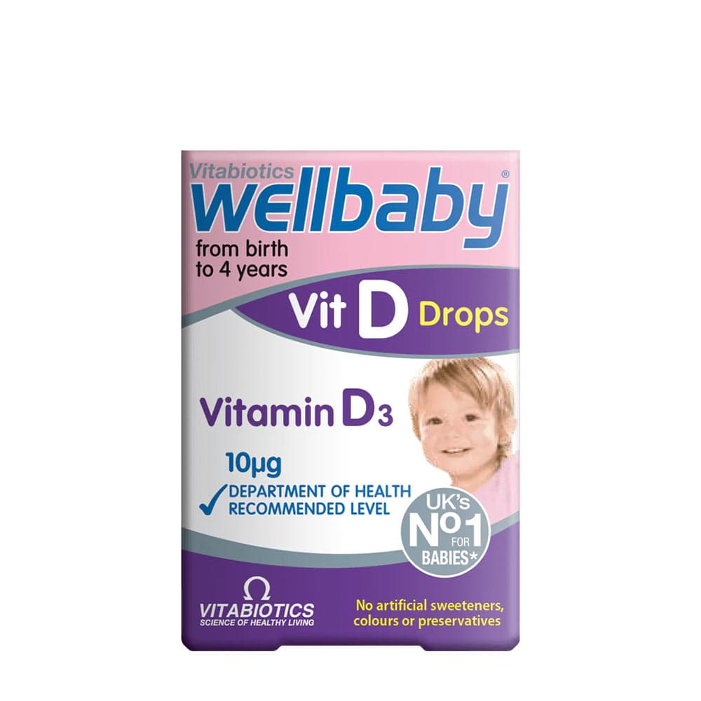 Vitabiotics - Wellbaby Vitamin D Drops - 30ml – Vitabiotics förpackning