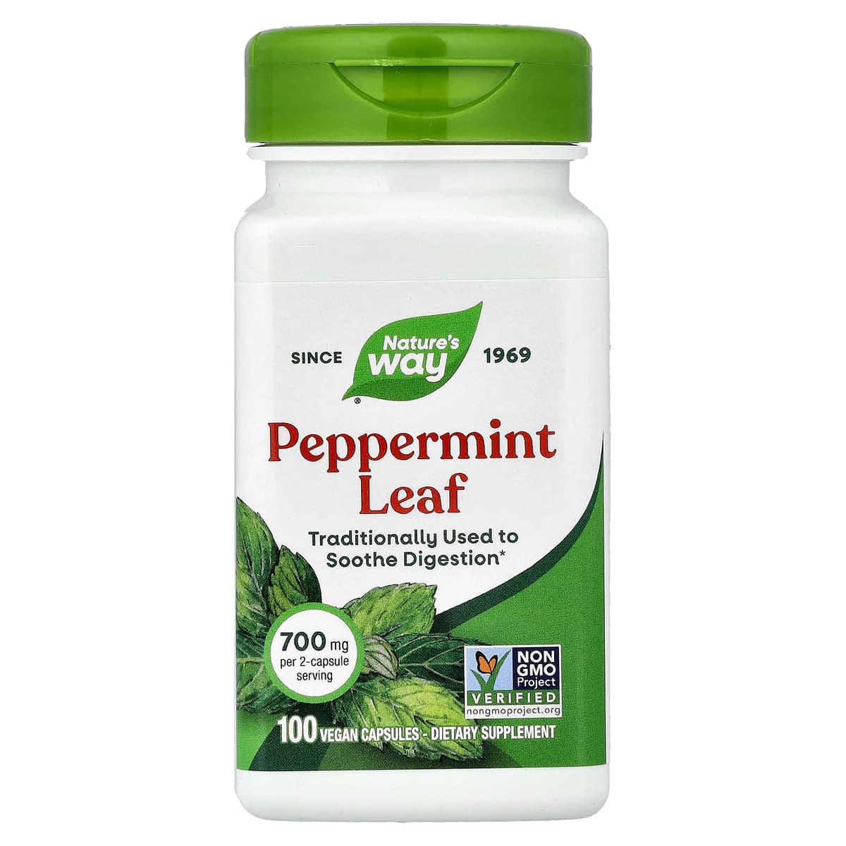 Nature'S Way - Peppermint Leaf - 100 Caps