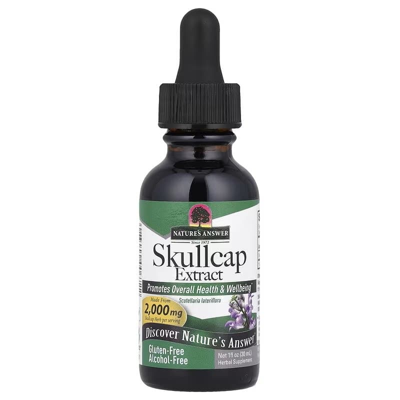 Nature's Answer - Skullcap Extract - 30ml – Nature'S Answer förpackning