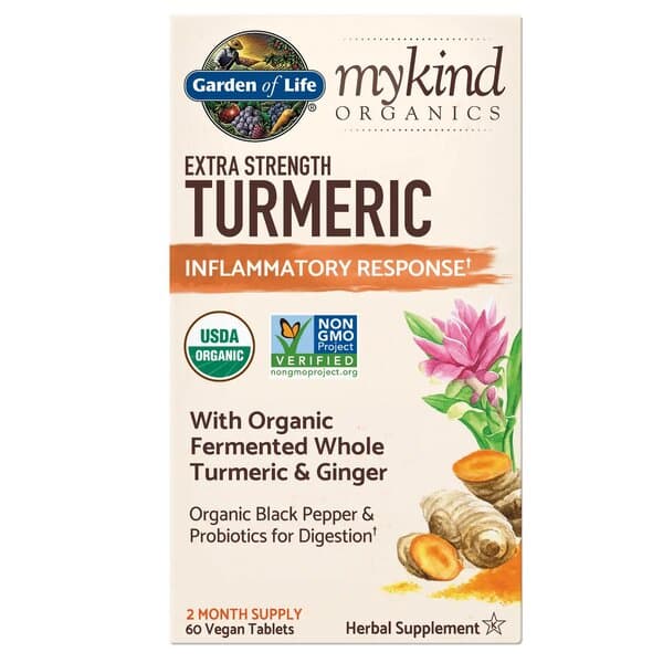 Garden Of Life - Mykind Extra Strength Turmeric - 60 Vegan Tabs - 60 Tabs