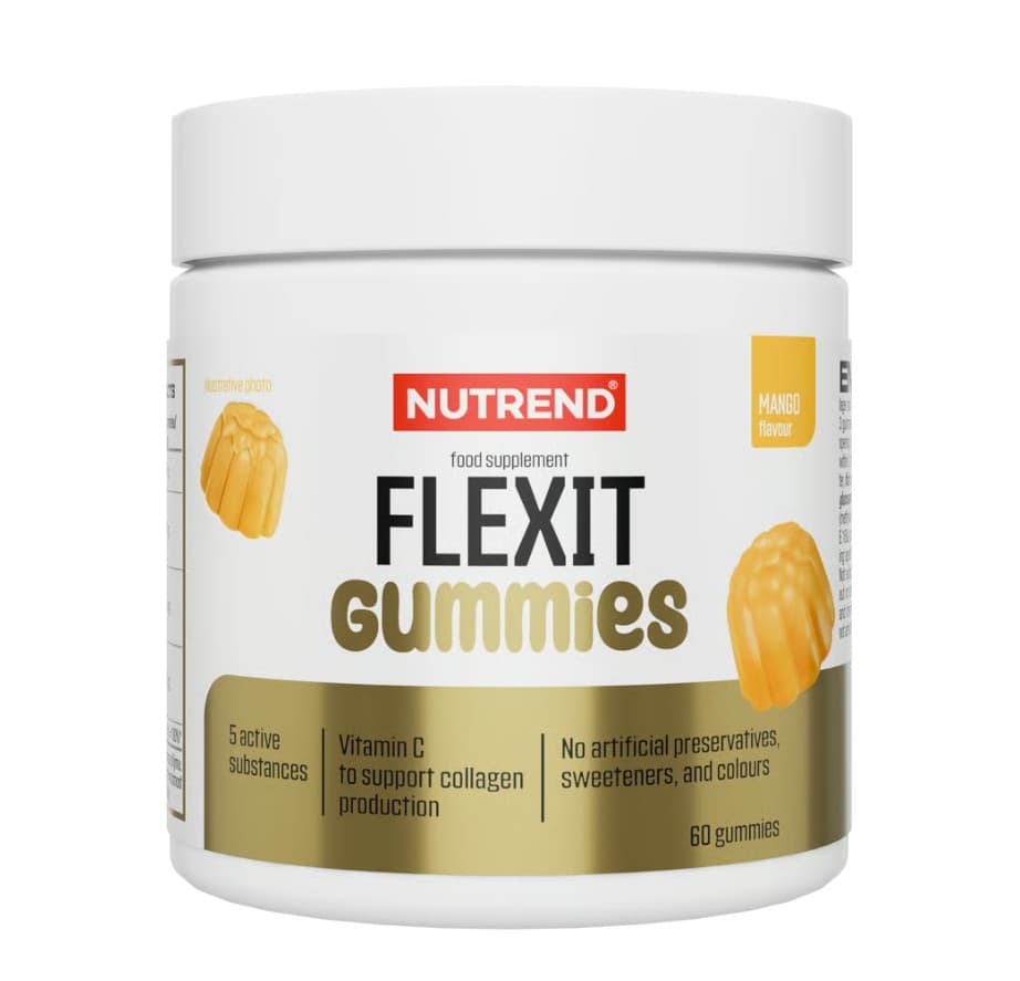Nutrend - Flexit Gummies, Mango - 60 Gummies – Nutrend förpackning