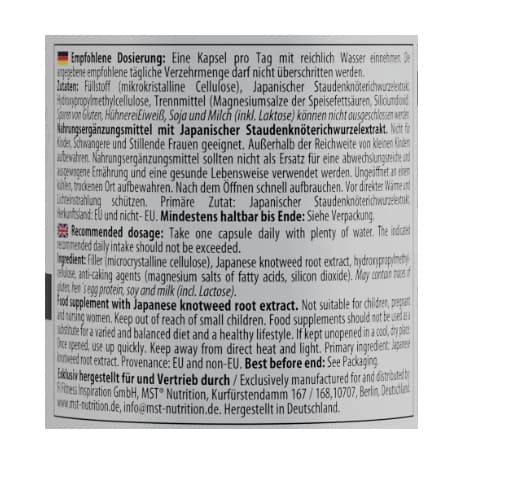 MST - Resveratrol - 60 kapsler